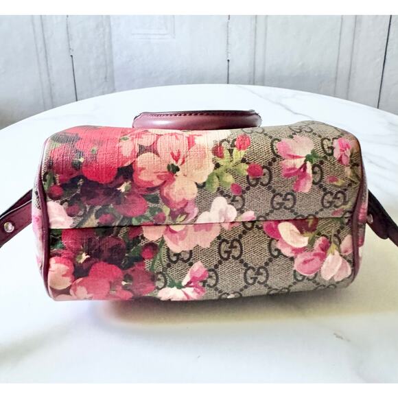 Gucci GG Supreme Monogram Blooms Mini Boston - Picture 5 of 8